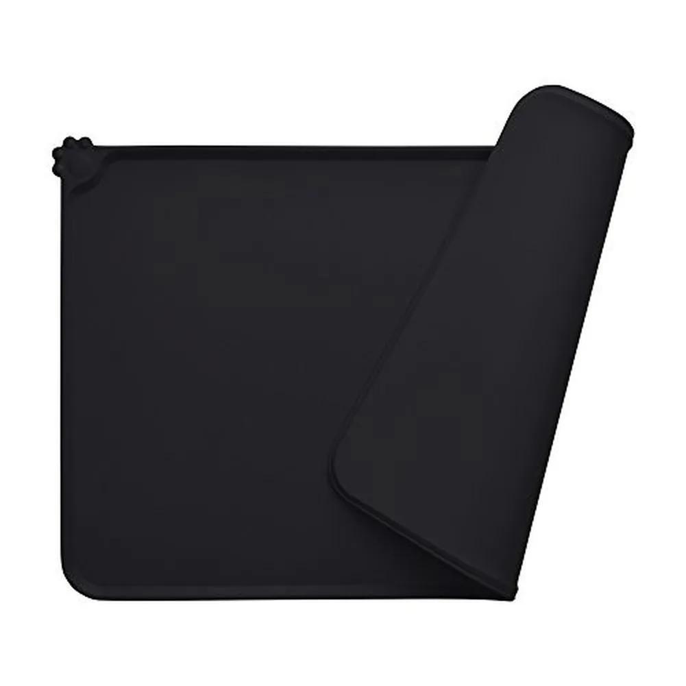 Водонепроницаемый питательный коврик для собак кошек Одноцветный силиконовый