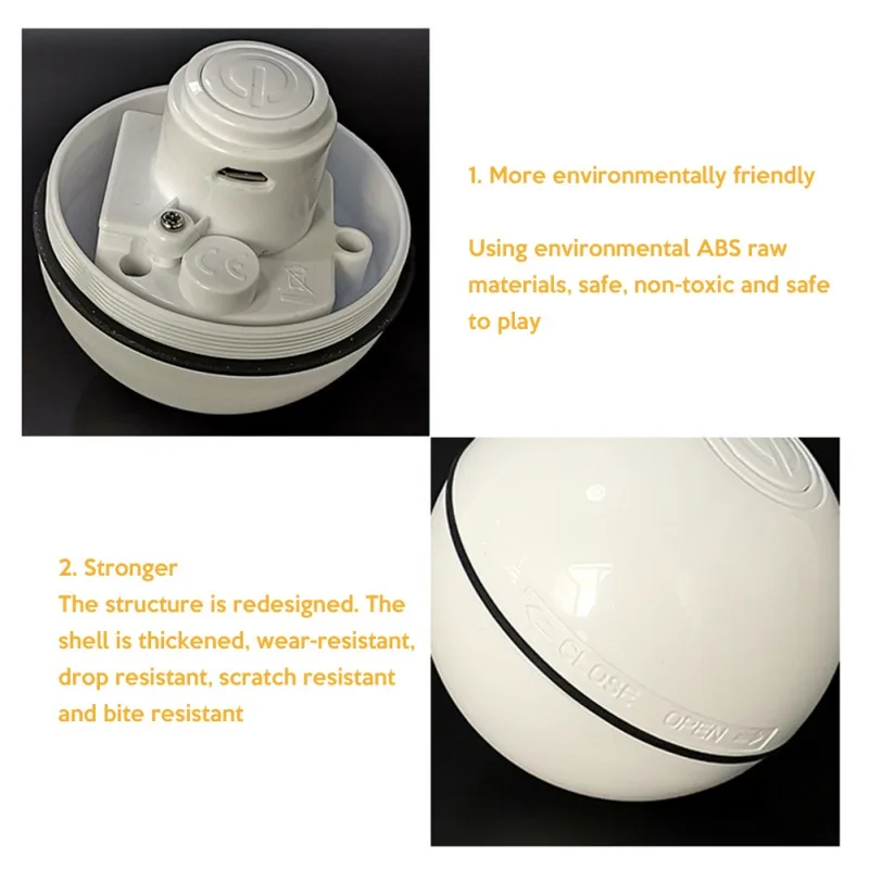 

Cat Toys Smart Interactive Ball Cat Training Toy Catnip Pet Playing Ball Pet Squeaky Supplies Products Toy for Cats Kitten Kitty