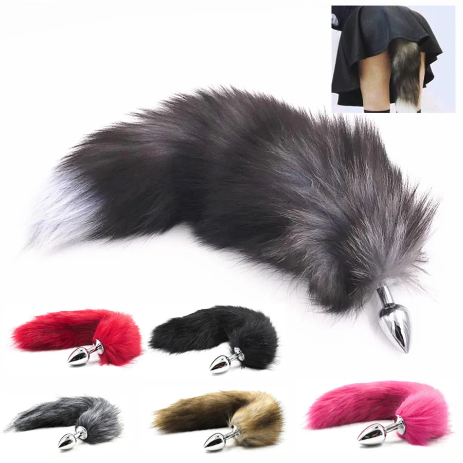 Металлические анальные игрушки лисий хвост Анальная пробка секс игрушка дилдо