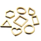 Подвески из нержавеющей стали для изготовления ювелирных изделий сделай сам, кулоны треугольные в форме капли воды геометрическая круглая, подвески для серег, браслетов, 20 мм, 5 шт.