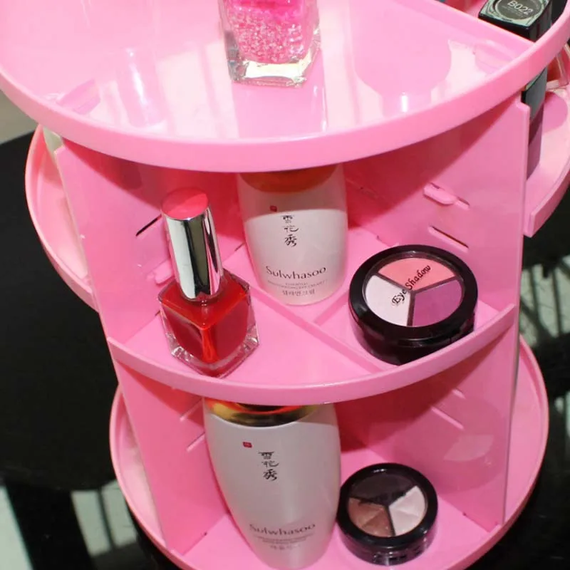 Модный органайзер для макияжа HUNYOO вращающийся на 360 градусов регулируемый