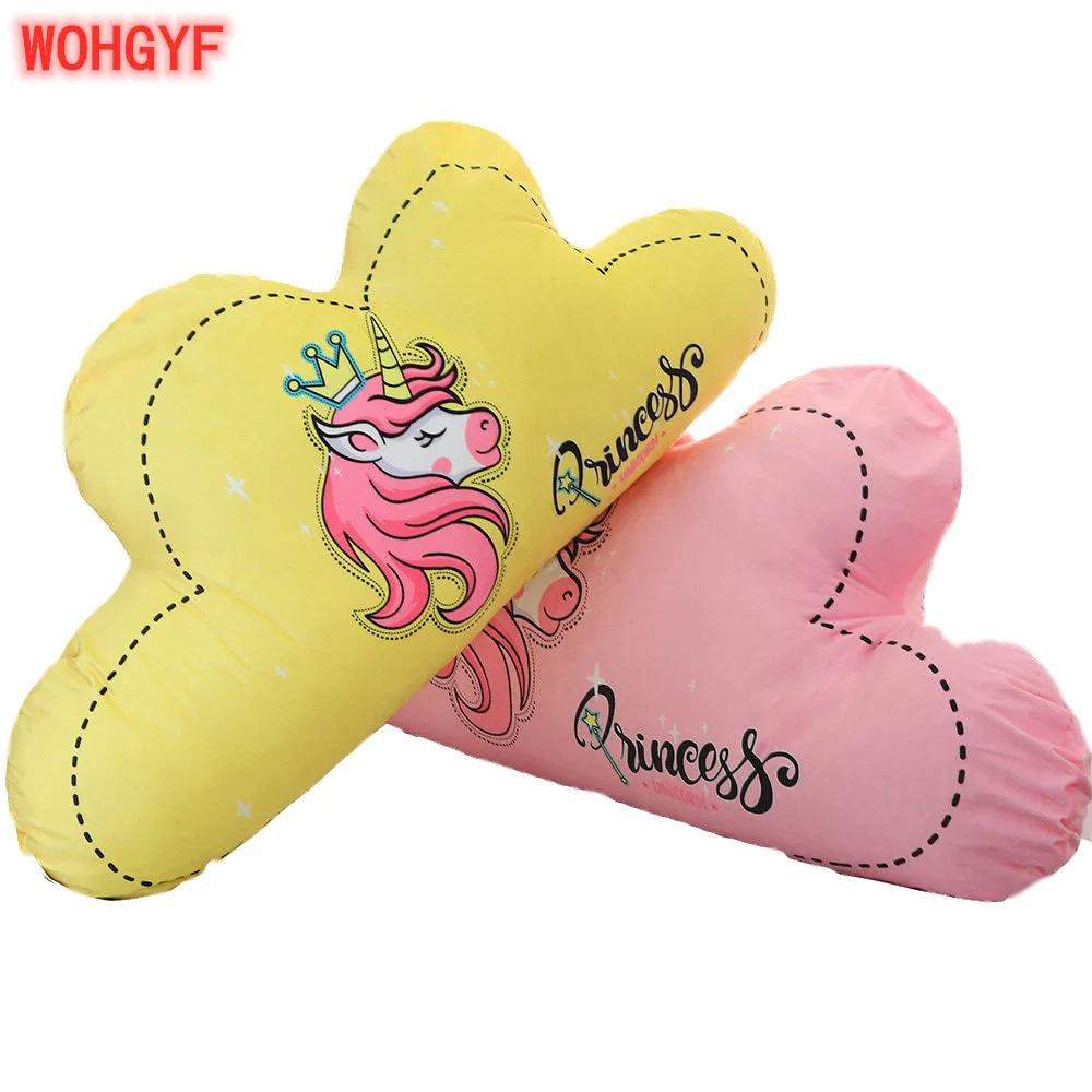 65 см мультяшная Единорог облако плюшевая подушка мягкая для сна на спинку