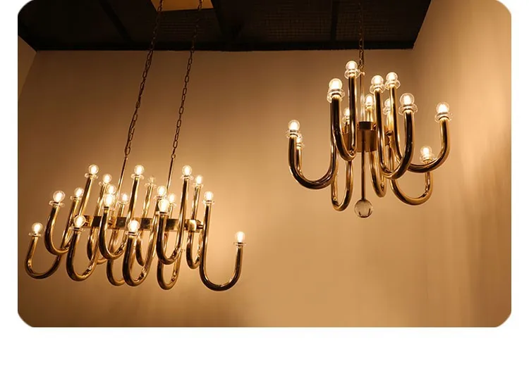 Медный Постмодернистский светильник роскошная хрустальная люстра креативный