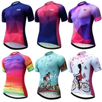 cycling jersey women mtb jersey 2021 bicycle new pro team cycling shirts short sleeve bike wear summer bicycle clothing whosale
