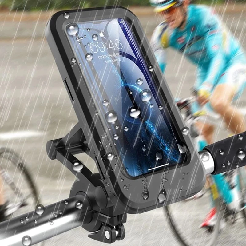 

New Waterproof Bike Phone Holder Universal Bike Mount Support for Mobile Phone Bicycle Handlebar Stand for Phone Moto Cycle Rack