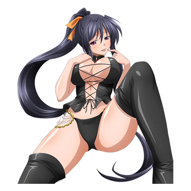 

Hot Girl Anime High School DxD Himejima Akeno Vinyl Helmet Tool Box Car Sticker for Bumper Window Laptop Decal KK13*12cm