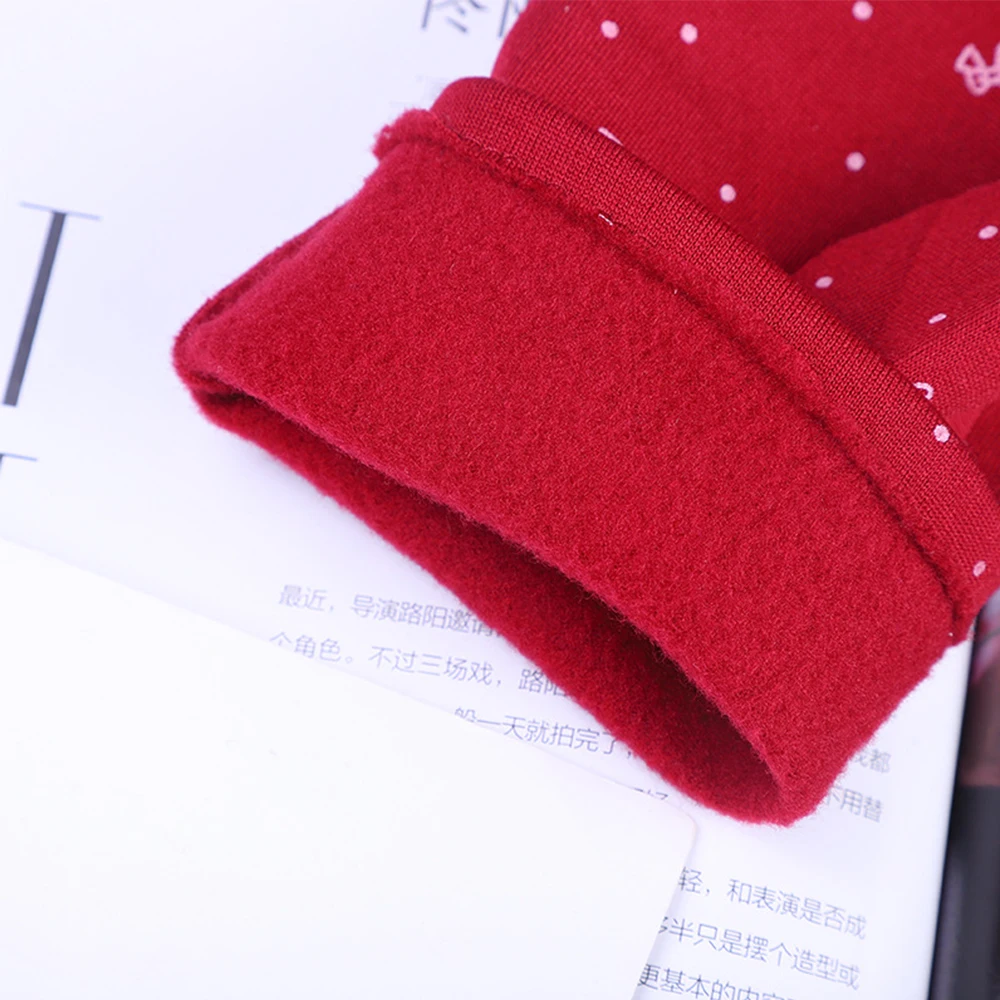 

New Autumn Winter Mittens Fashion Outdoors Driving Rinding Gloves Women Warmer Cold Protection Plus Velvet Gloves