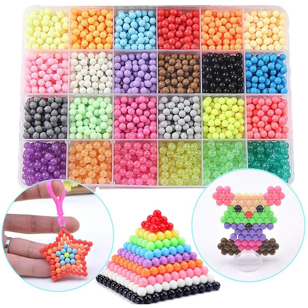 Бусины капельки для детского творчества 24 цвета|Наборы бусин и бисероплетение| |
