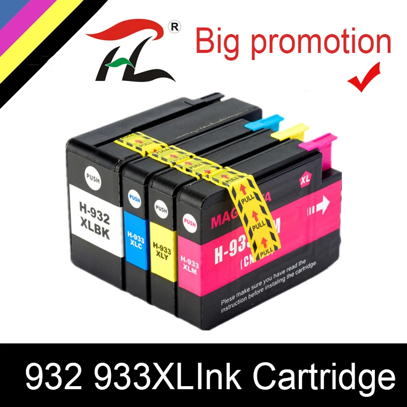Чернильный картридж HTL 932XL 933XL для hp 932 933 CN053A CN054A CN055A CN056A совместим с 6100 6600 6700 7110 7610