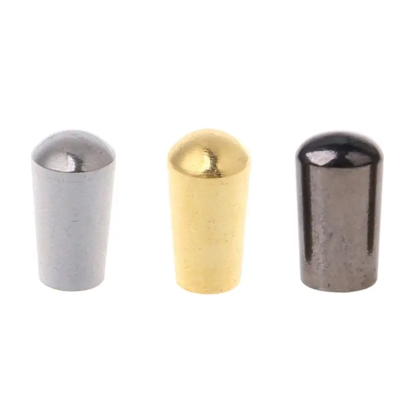 

10 PCS Internal Thread 3.5mm Brass Electric Guitar Toggle Switches Knobs Tip Cap Button