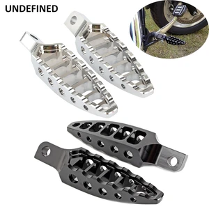 Black Motorcycle Foot Pegs Footrest 45 Degree Male Mount Footpeg For Harley Sportster 883 Xl1200 Tou