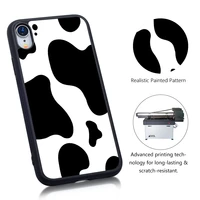 2d tpu plastic phone case cow pattern for iphone 11 pro max se 2020 soft back cover coque aluminum sheets for sublimation print