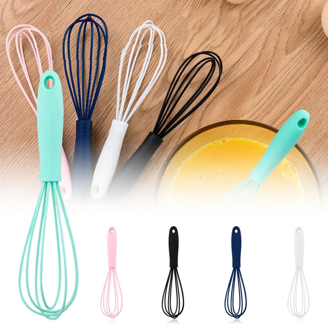 Цветной силиконовый венчик серии ful противоскользящий легко моющийся для молока