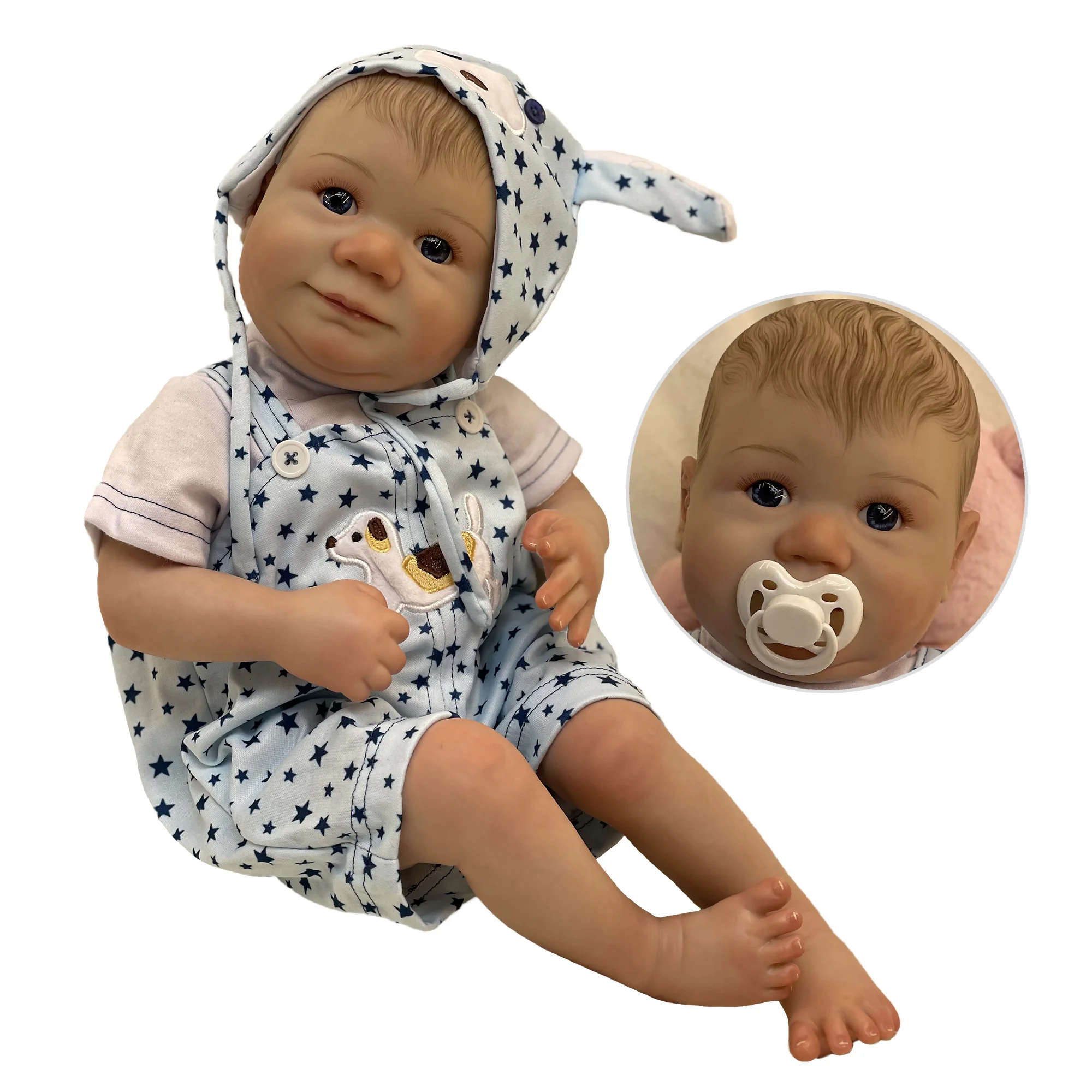 

Реалистичная кукла-младенец Adolly 22 дюйма, мягкая утяжеленная фотография, виниловая Реалистичная игрушка для новорожденных мальчиков и дево...