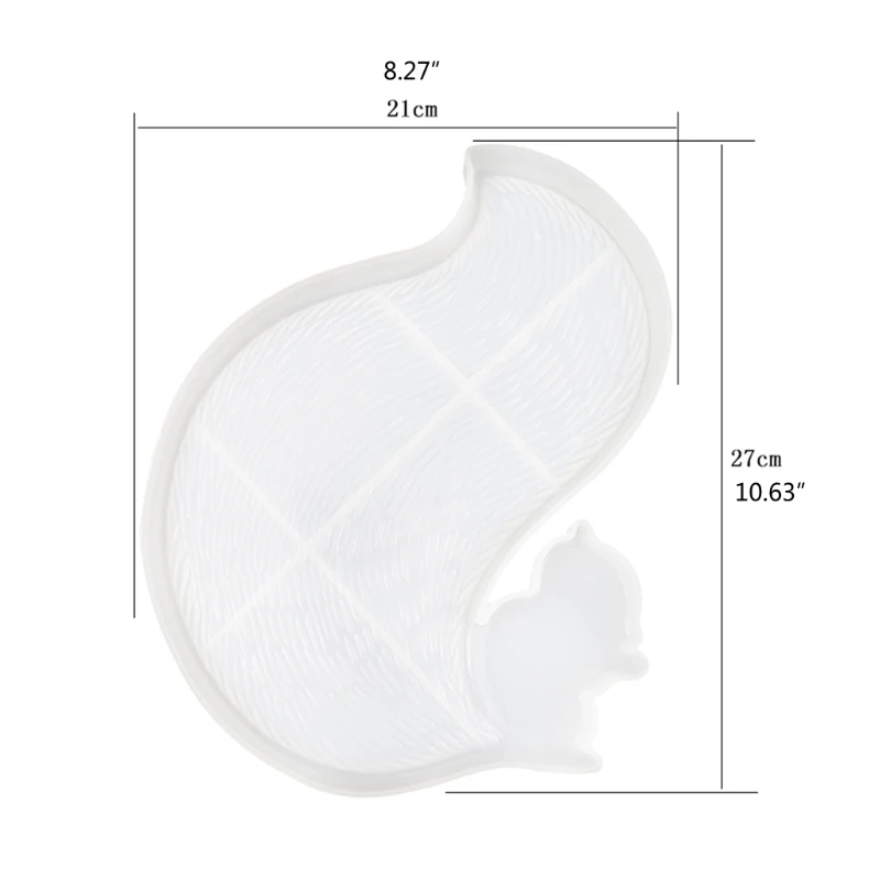 

oaster Epoxy Resin Mold Squirrel Tail Tray Mould Silicone Mould DIY Crafts