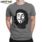 Забавные футболки Che  V с вырезом лодочкой для мужчин, хлопковые футболки, Революционная Вендетта, футболка с коротким рукавом, женские топы