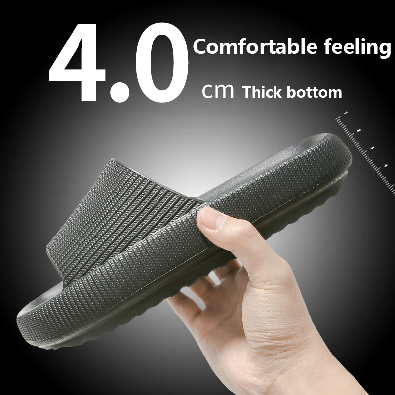 

The New Thicker Comfortable Slippers For MenAnd Women Home BathroomBath CoupleThick Bottom Home Sandals And Slippers Summer Wear