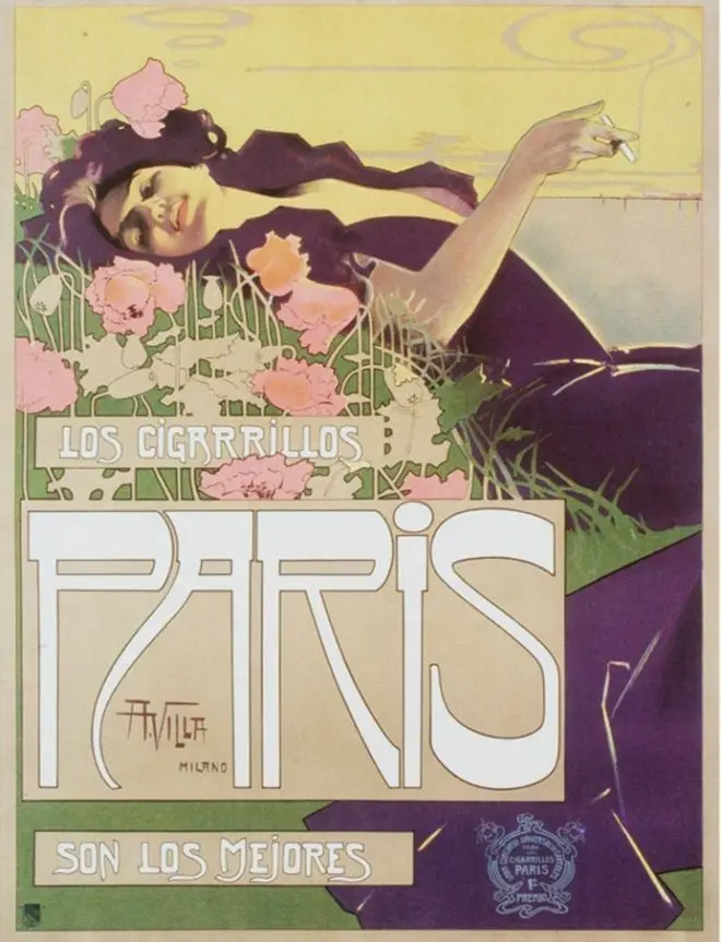 

Картонная сигарета для женщин, Каркасы для курения, Великобритания (1920)