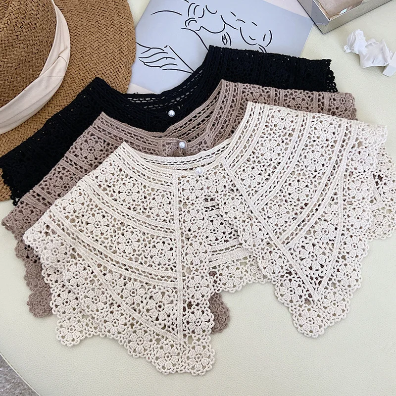 Шаль кружевная трикотажная летняя с юбкой и футболкой | Аксессуары для одежды