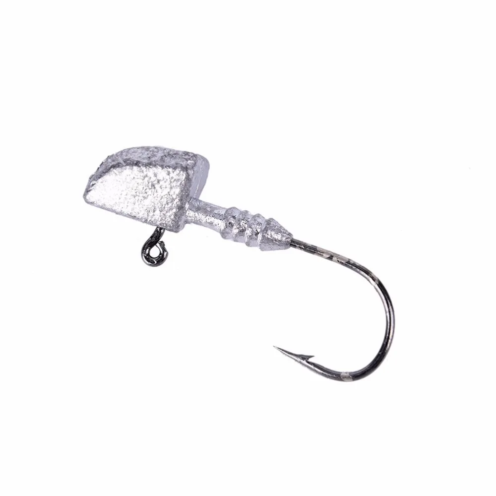 5 шт./лот новая рыболовная приманка с крючком в виде рыбки грузило свинцовый