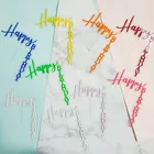 Оригинальные акриловые Топпер для торта С Днем Рождения, золотые, розовые топперы для кексов на день рождения для детей, украшения для торта для вечеринки на день рождения