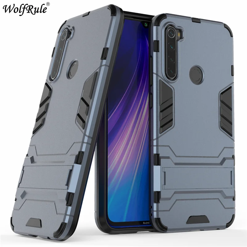 Чехол для Xiaomi Redmi Note 8 Чехол ударопрочный каучук силиконовый бронированная крышка для Xiaomi Redmi Note 8 чехол Redmi Note 8 чехол