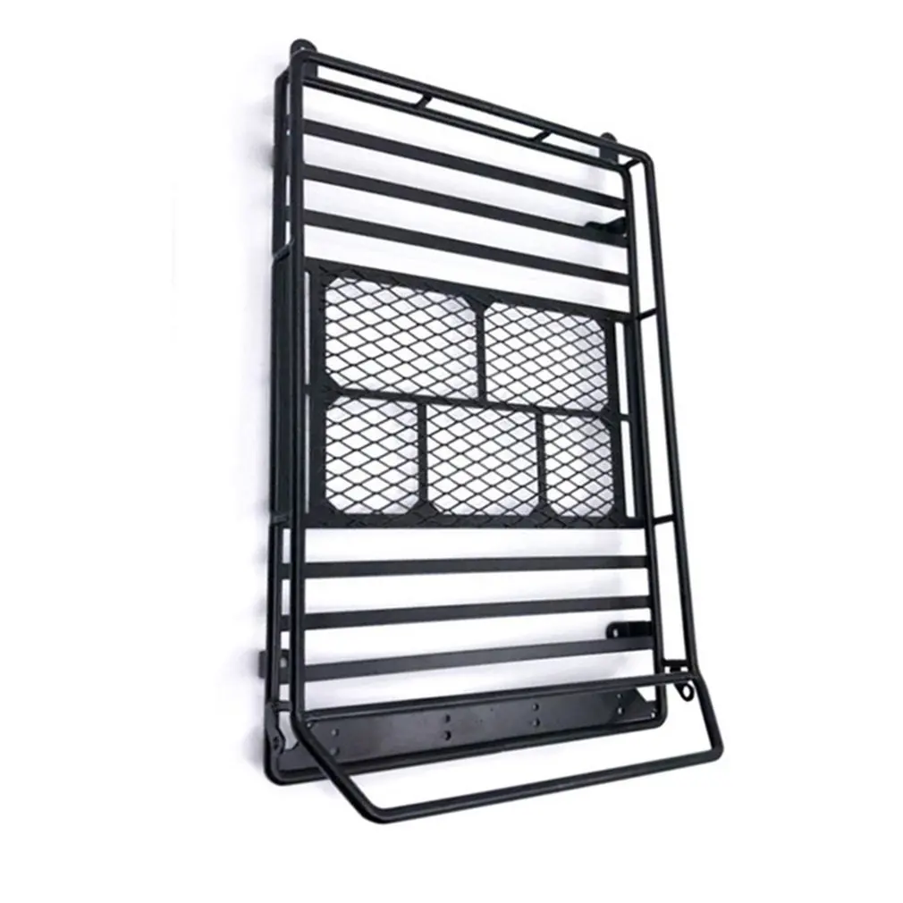 Metal Roof Rack Luggage Carrier Spotlight Bar For 1/10 RC Crawler Traxxas Trx4 RC4WD Wrangler |