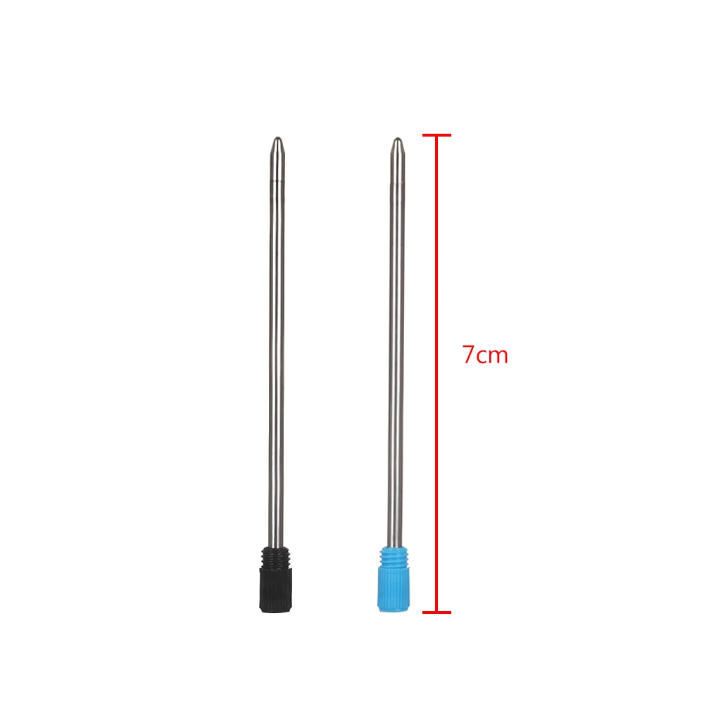 

10 pcs/lot Metal Pen Refill for Crystal Diamond Ballpoint Pen Blue/Black Ink Medium Nib Core Office School Writing Supplie