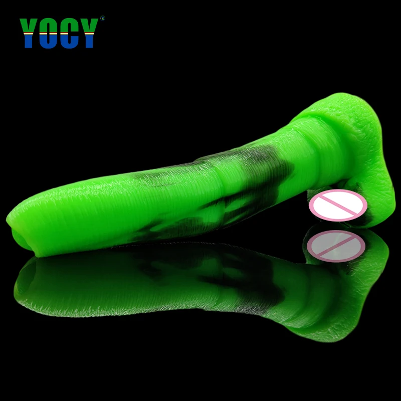 YOCY цветные Анальные Фаллоимитаторы в виде животных искусственный силиконовый