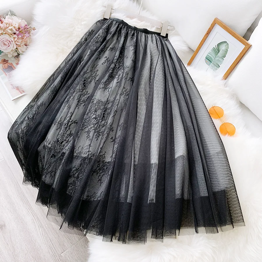 REALEFT новая весенне-летняя винтажная кружевная Лоскутная сетчатая фатиновая