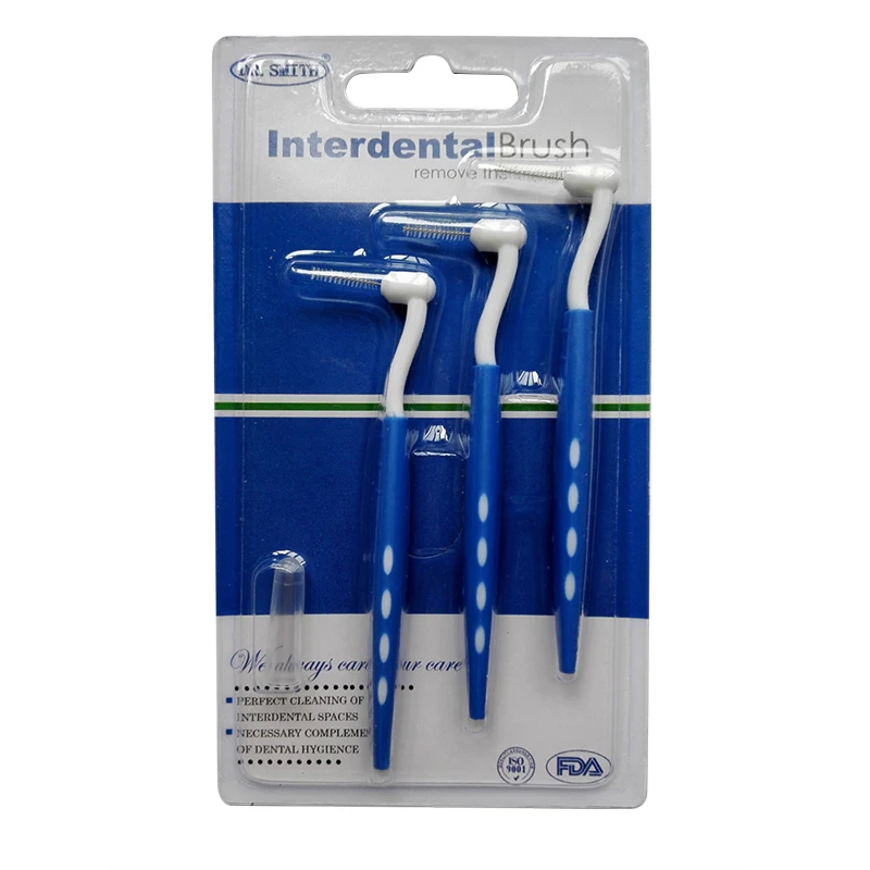 Отбеливание зубов 3 Технические межзубные щетки L формы для взрослых 0 22 мм