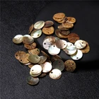 Круглые бусины из ракушек для монет, диск из натурального перламутра для изготовления ювелирных изделий, швабры, ожерелий, сережек сделай сам, 12 мм