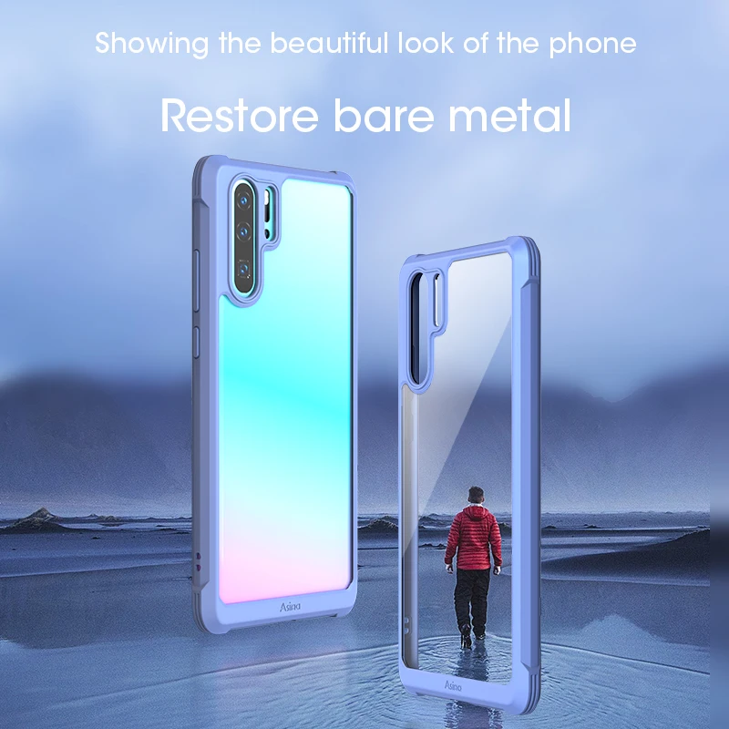 ASINA бампер чехол для huawei P30 Pro силиконовый роскошный противоударный Прозрачный чехол для телефона для huawei mate 20 Pro P30 Coque Capa