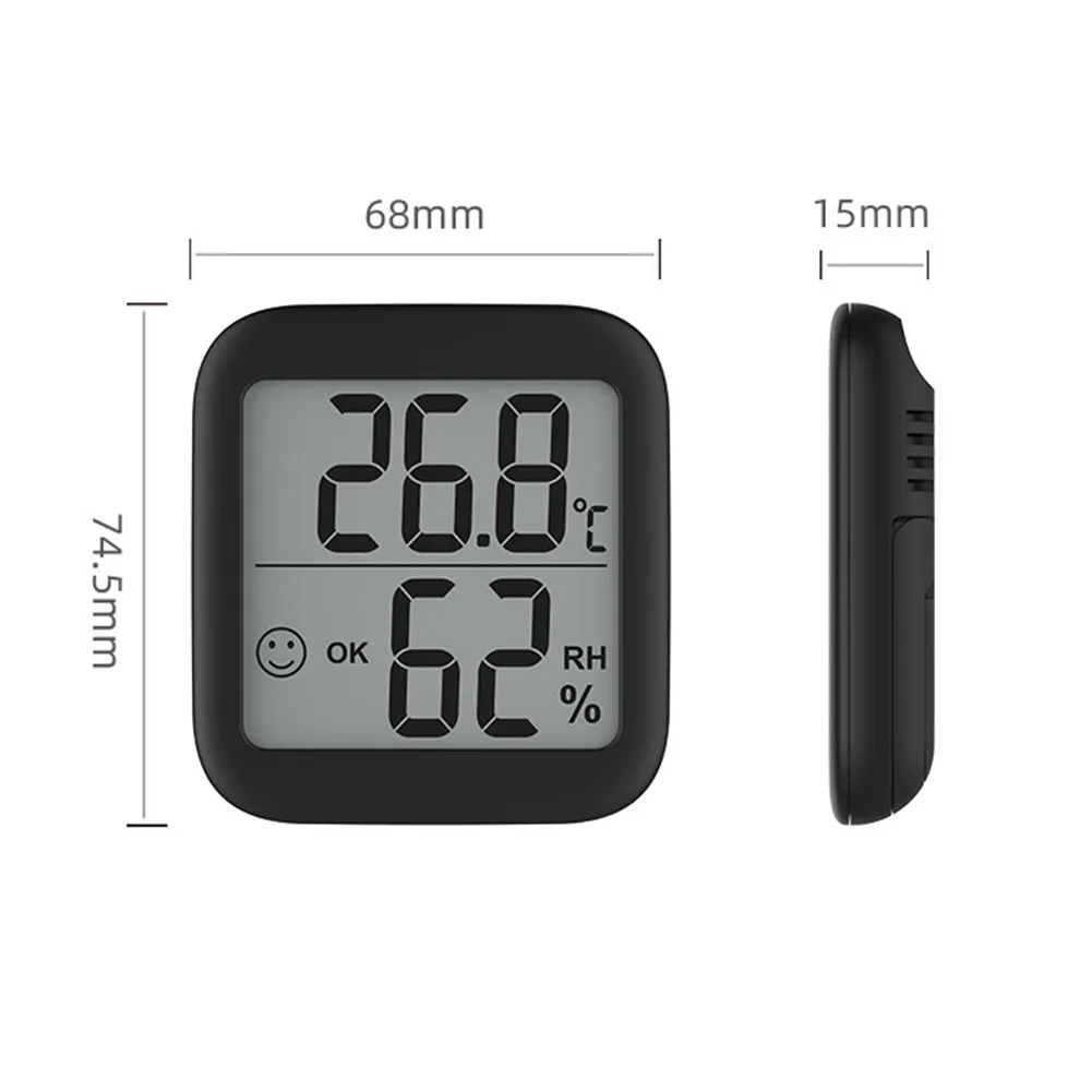 

Thermometer Hygrometer Wall Mounted Humidity Gauge With Notification Alert And LCD Display Baby Room Digital Humidity Monitor