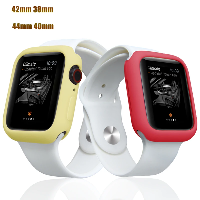 Ремешок для Apple Watch 4, 5, ремешок 44 мм, 40 мм, 3 iWatch, ремешок 42 мм, 38 мм, бампер, защита экрана, устойчивый к царапинам, ударопрочный чехол-крышка