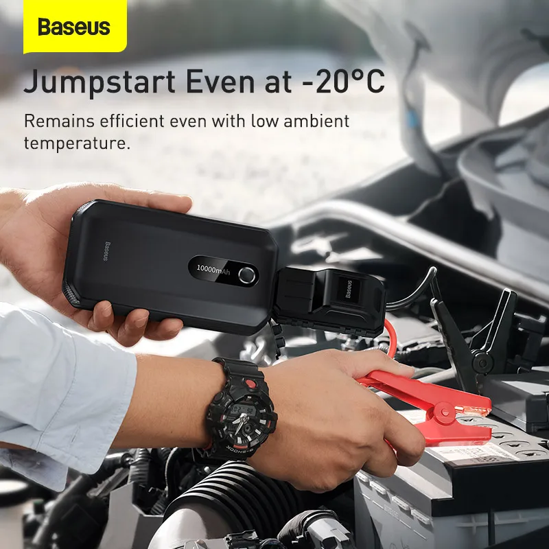$59.99 Baseus Car Jump Starter 10000mah 1000A Portable Emergency Starter Power Bank 12V Auto Booster Starting Device Battery for car