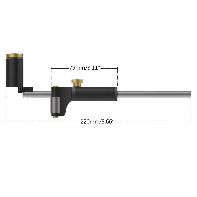 

Woodworking Linear Arc Dual-purpose Scriber ruler Parallel Line Drawing Tool Measuring gauge DIY Woodworking Scribe Tools