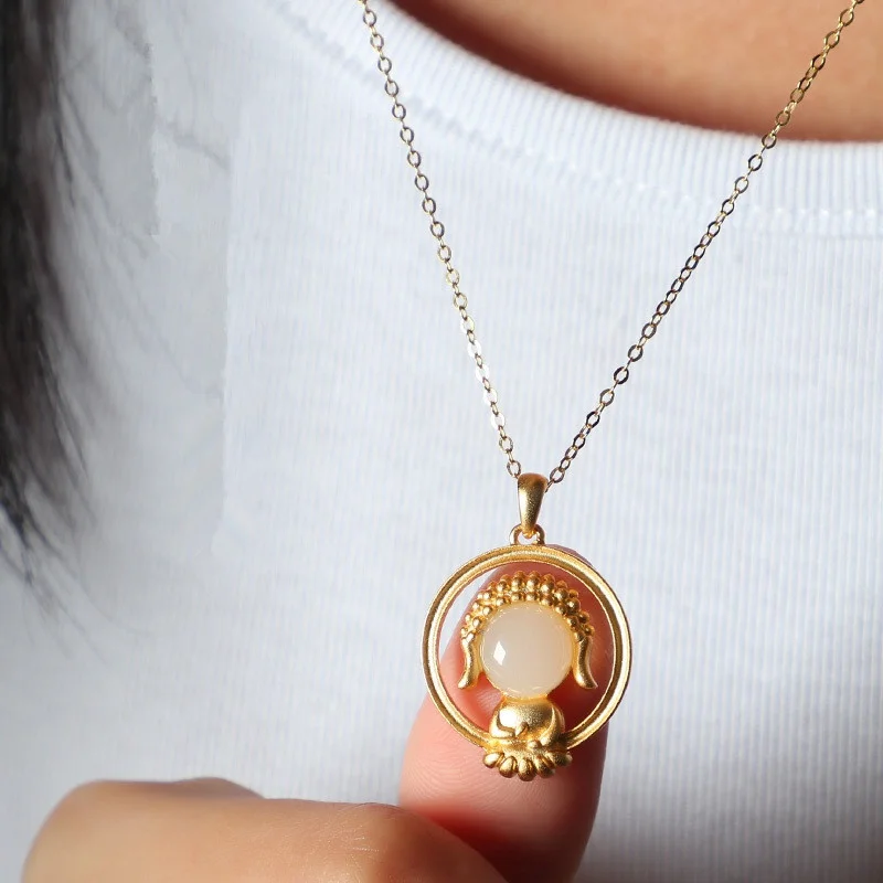 Религиозные аксессуары Шакьямуни Подвеска Ожерелье для женщин буддийские