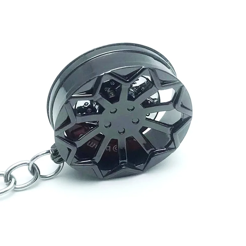 

Creative Car Key Chain Pendant Metal Simulation Modification Belt Brake Brake Sunflower Hub Key Ring Fashion Gift To a Friend