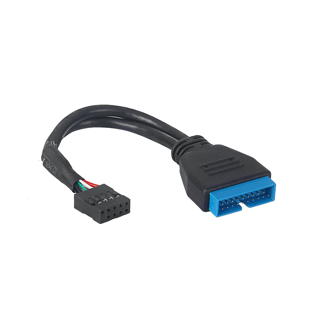 Новый гибкий материал USB3.0 20Pin штекер USB2.0 9Pin материнская плата женский кабель