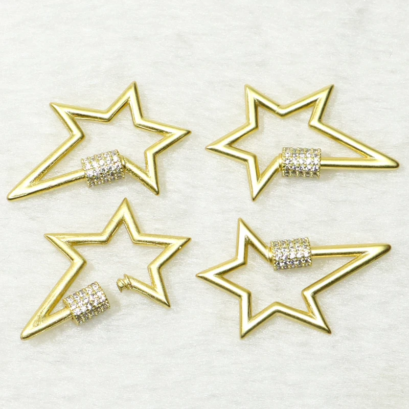 6 шт. матовый золотой кулон звезда подарок для леди изготовления ювелирных