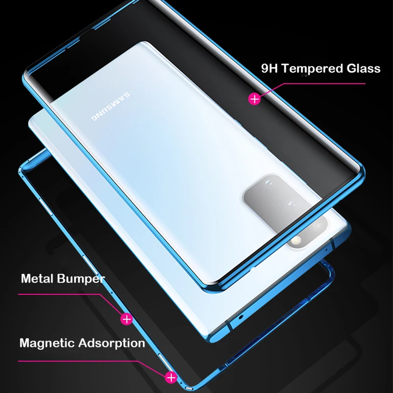 Чехол для samsung s20 ultra чехол с полным покрытием на 360 ° Магнитный флип galaxy plus + s 20
