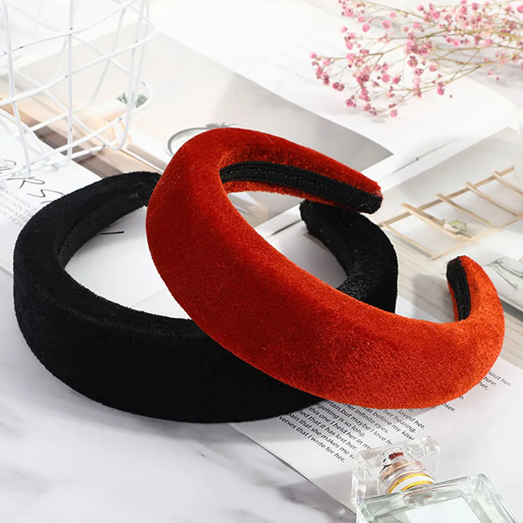 Новые бархатные аксессуары для волос: ободок для женщин с пластиковой подкладкой, модный головной убор, горячая доставка, многоцветные подарки.