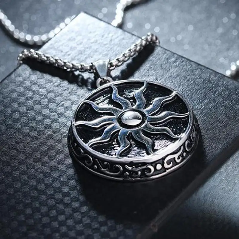 Винтажное титановое ожерелье в стиле панк для мужчин и женщин из нержавеющей