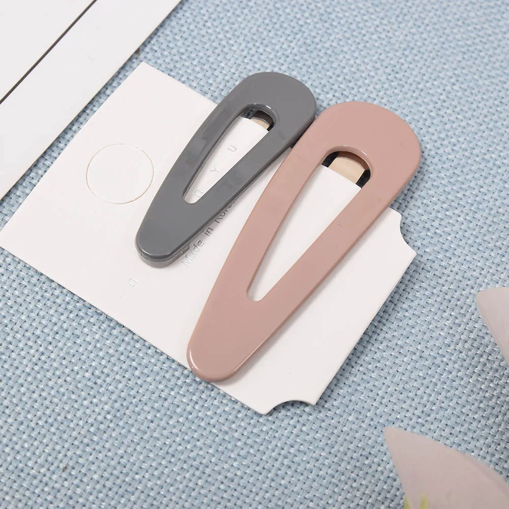 

Solid Color Acrylic Hairpin Hair Accessories Hair Clips Waterdrop Candy Color For Women Fashion Hair Accessories For Party