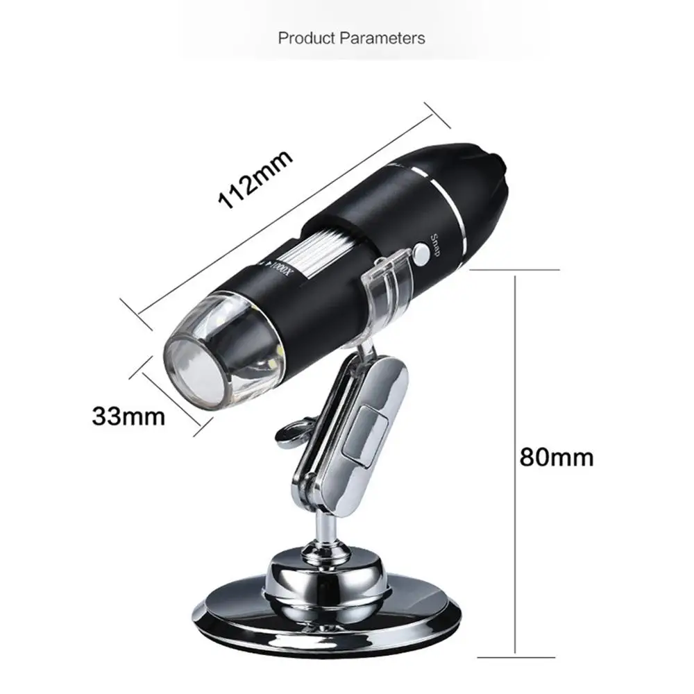 1000X 1600X USB 8LED Microscope Handheld Portable Digital MicroscopeMagnifier Electronic Stereo Endoscope Camera | Инструменты