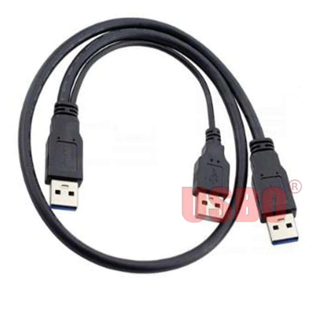 Высококачественный черный 0 6 м USB 3 штекер к мобильный жесткий диск кабель с