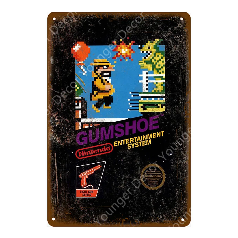 YD8194EI Классический игровой плакат, геймерская Настенная Наклейка для детской комнаты, игровой центр, Декор, винтажные Рекламные Знаки, металлическая художественная живопись, YI-017 - Цвет: YD8194EI