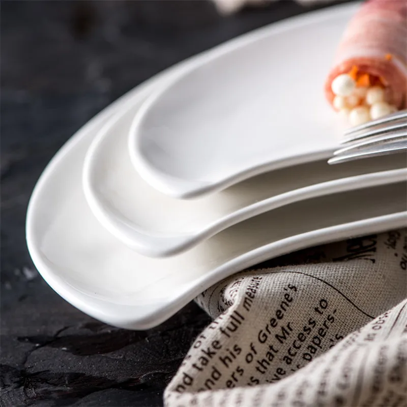 Креативная керамическая обеденная тарелка в европейском стиле необычная