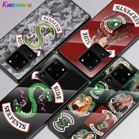 riverdale southside for samsung galaxy s20 fe s10e s10 s9 s8 ultra plus lite plus 5g tempered glass cover phone case